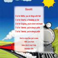 Train Name Poem Background