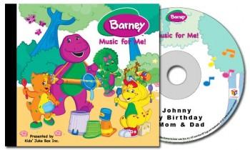 Album - CD OR MP3 - Barney - Music For Me – Personalized gift in